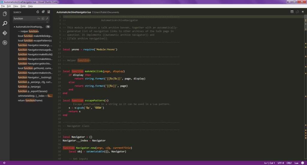 Tela do Visual Studio Code (VSCode) demonstrando a ferramenta em comparação ao Visual Studio ou Visual Studio Community.