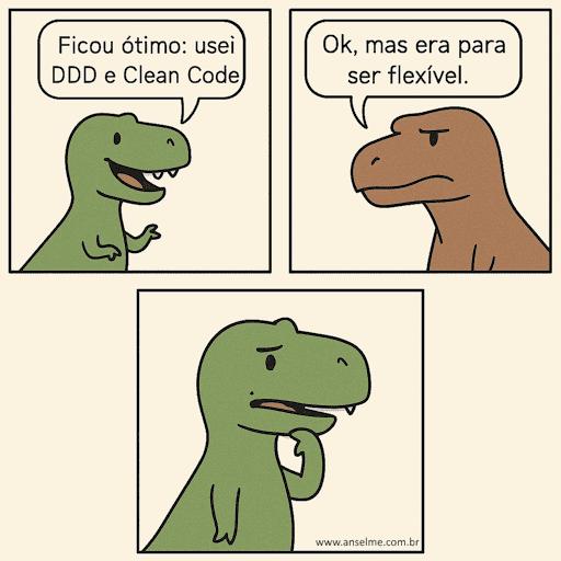 Tirinha sobre Não basta ser, tem que parecer